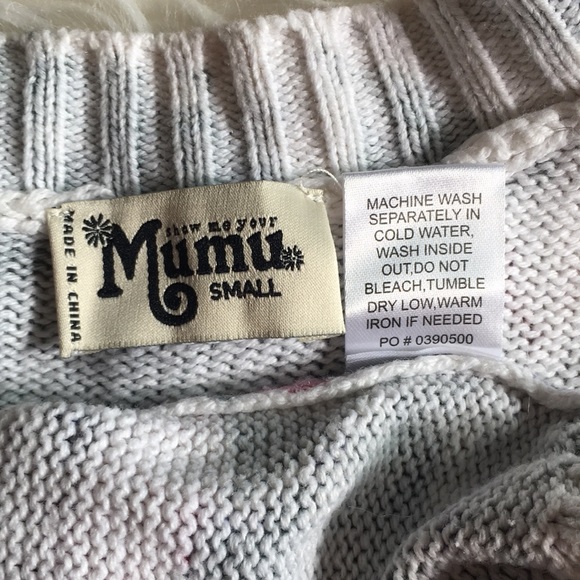 Show Me Your Mumu Cropped Varsity Sweater - in Primavera Floral Knit - Picture 16 of 16